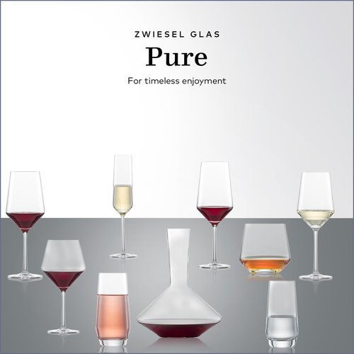 ZWIESEL GLAS Pure Tumbler (Set of 6), Drinking Glasses for Several Beverages, Dishwasher-Safe Machine-Made Tritan Crystal Glasses, Made in Germany (12 Ounce)