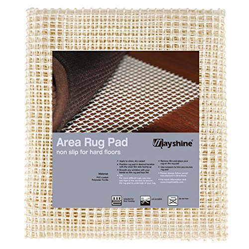 Non-Slip Area Rug Pad 4x6 Feet - Anti-Slip Grip for Hardwood Floors