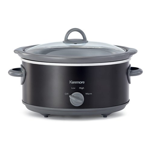 Kenmore 5 Quart Slow Cooker - Crock pot with Programmable Settings,Digital Controls, Large Capacity for Family Meals, Dishwasher-Safe Stoneware, Warm Rice & Sous Vide Stew