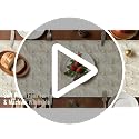 Artscope Beige Christmas Tree Table Runner 13x72 Inch Holiday Decor