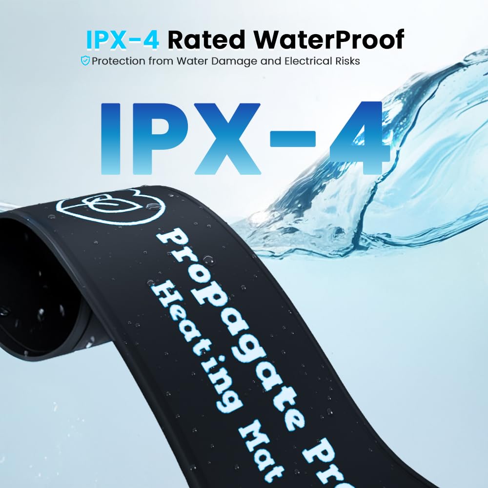 Wrap Around Kombucha Heater Belt | Propagate Pro Brewing and Fermentation Heat Mat Warmer | Keeps Your SCOBY Happy and Productive with Stickon Thermometer