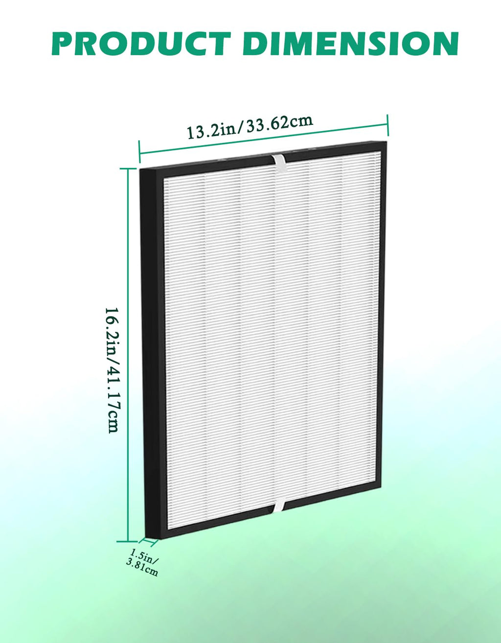 2 Pack AD 3000 Replacement Filters Compatible with 3000,3000M,3000 Pro Air Purifier, 3000 Replacement Part Accessory, NOT Compatible with 3500