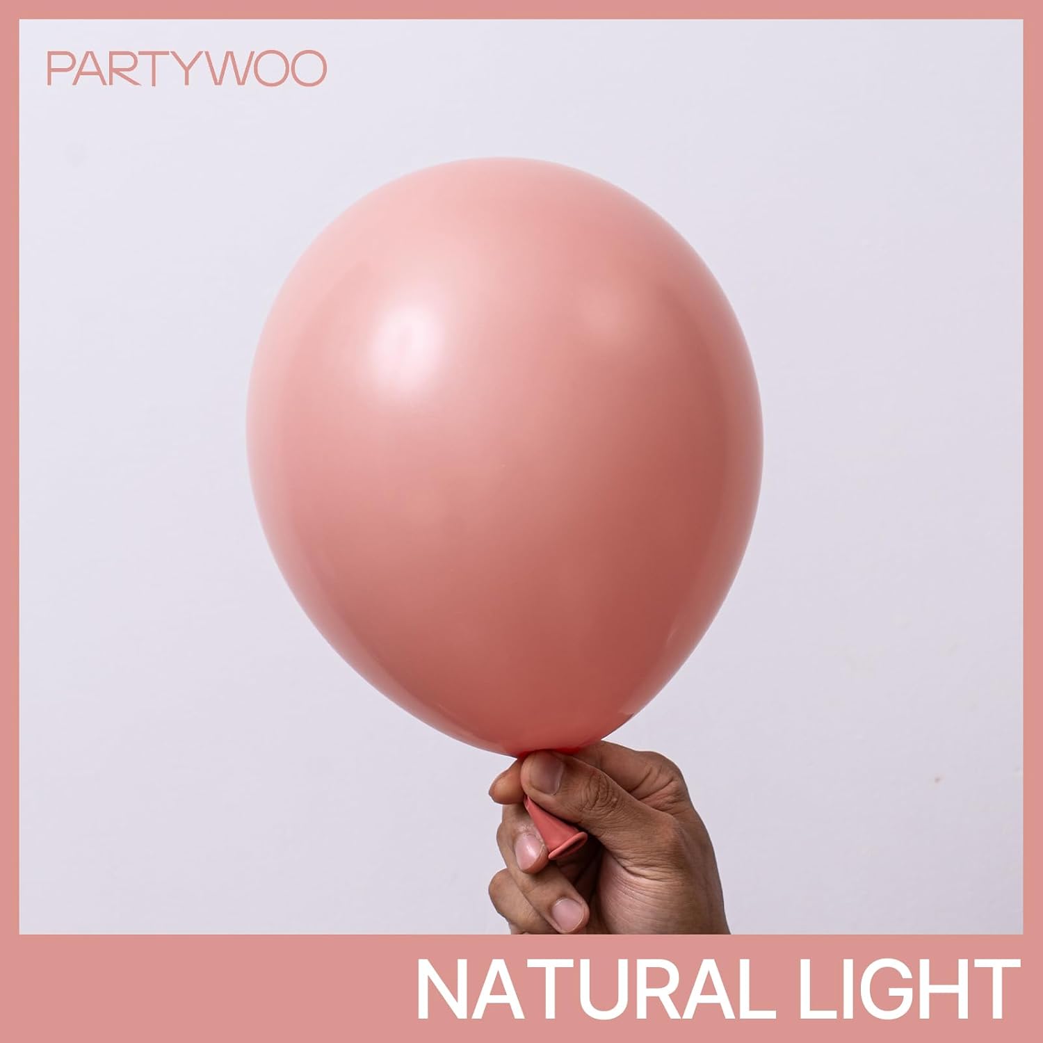 PartyWoo Dusty Pink Balloons - 140-Piece Blush Pink Balloon Arch Kit for Baby Showers & Birthday Parties | Various Sizes 5-18 Inches