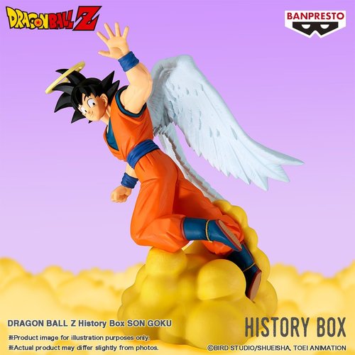 Banpresto - Dragon Ball Z Son Goku Figure - Collectible Bandai Spirits History Box Edition