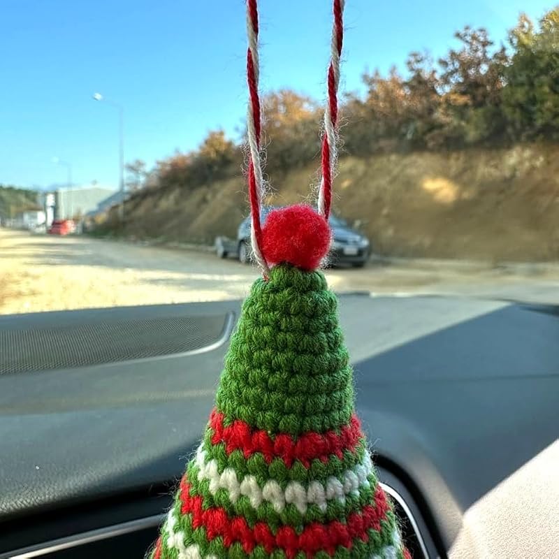 Handmade Crochet Christmas Hanging Ornament – Macrame Tree Decoration (Christmas Tree)