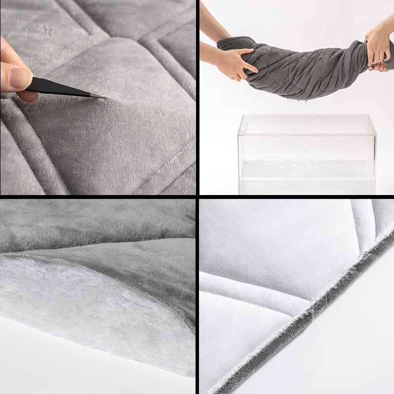Velvet Headboard Cover for King Size Bed - Quilted Dustproof Slipcover