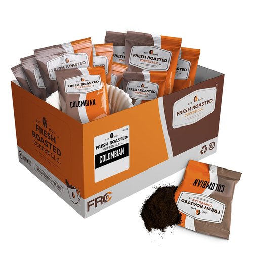 Fresh Roasted Coffee, Colombian, Pre-Ground Fractional Packs, 1.75 Ounce, 42 Count