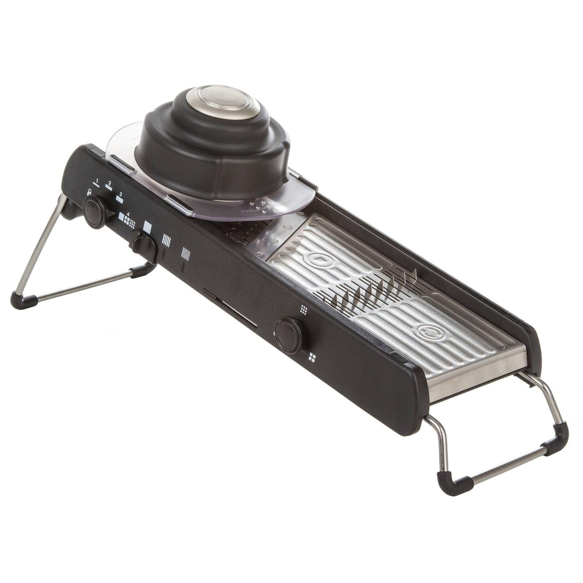 PL8 Professional Cubing Mandoline - Versatile Vegetable Slicer with Integrated Cubing System, Adjustable Blades for Cubes, Slices, and Julienned Cuts