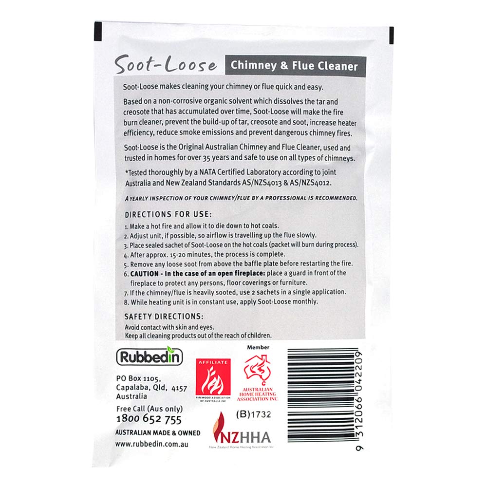 Firewise 18 Treatments Soot-Loose Chimney & Flue Cleaner Dissolves Soot, Tar and Creosote Increases Heater Efficiency, Reduces Smoke Emissions & is Non-Corrosive