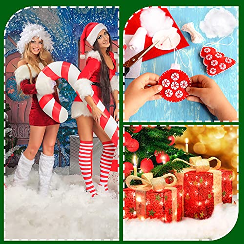 Artificial Christmas Snow Decor - Fluffy White Faux Snow Stuffing (240g)