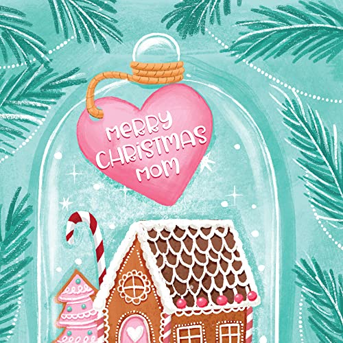 Christmas Card for Mom - Eco-Friendly 5x7 Greeting Card with Premium Envelope
