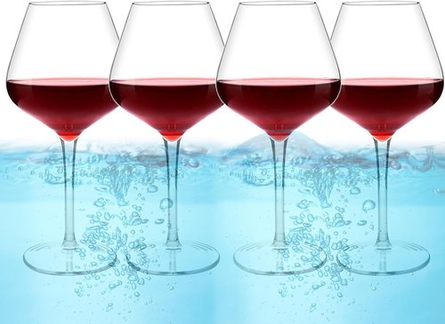 Floating Wine Glasses for the Pool,Shatterproof Poolside Wine Glasses,Outdoor Acrylic Wine Glasses, Unbreakable and Reusable Wine Cup,Suitable for Beach, Bar, Pool and Home (4)