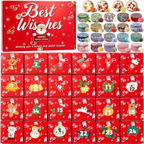 YOUMEHE Candle Advent Calendars 2026 - Advent Calendar 24 Scented Candles for Adults (Variation: Candle Advent Calendars)