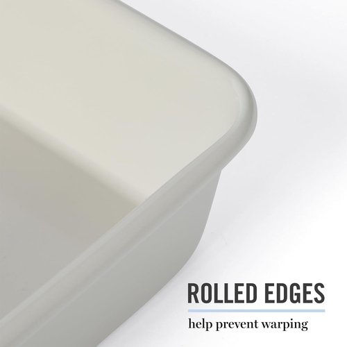 Martha Stewart Gallen 9-Inch Square Nonstick Cake Pan - Durable Carbon Steel for Even Baking & Easy Release