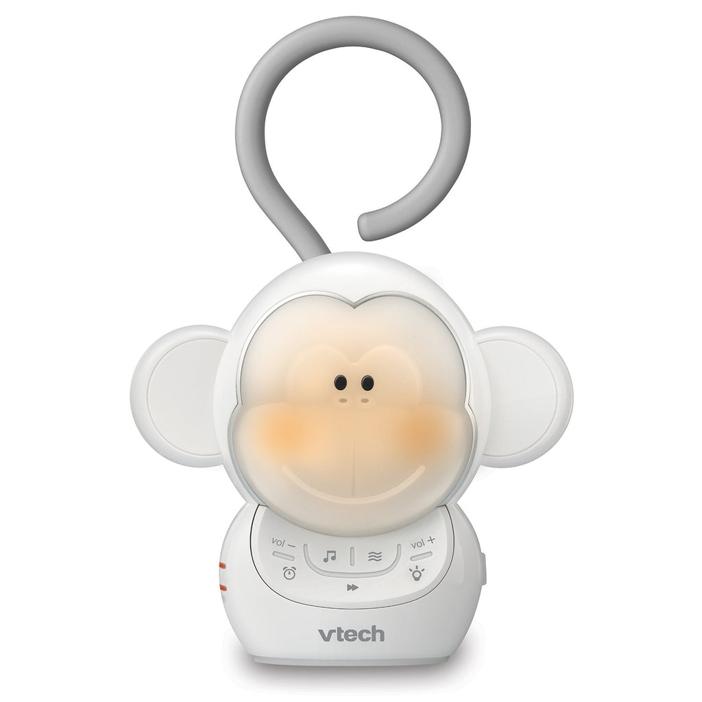 VTech Communications Myla The Monkey Baby Sleep Soother - White Noise Machine with 5 Sounds & Soft-Glow Night Light