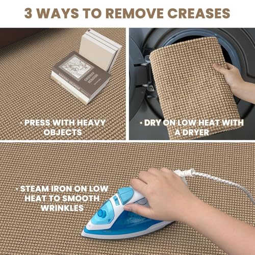 Woven Runner Rug 2x5 Ft - Washable Non-Slip Hallway & Kitchen Carpet