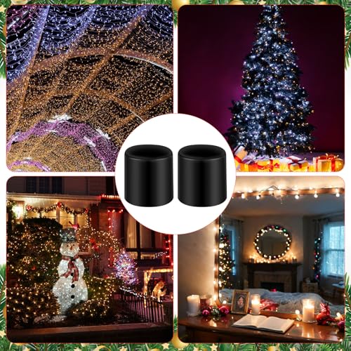 Maasechs 200pcs No Glow Halloween Light Cover for 5mm LED String Lights - Christmas Decorations