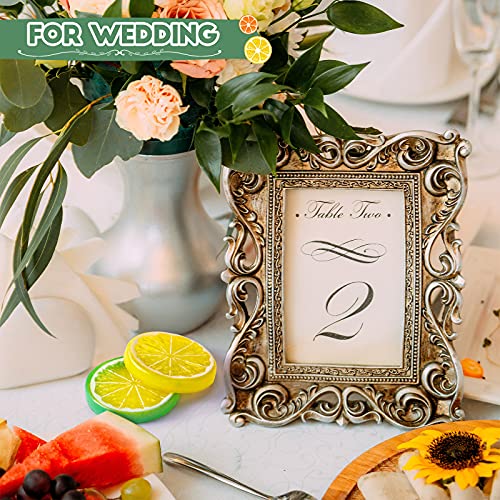 300 Pcs Clear Fake Crushed Ice Cubes & 20 Pcs Lemon Slices Decor