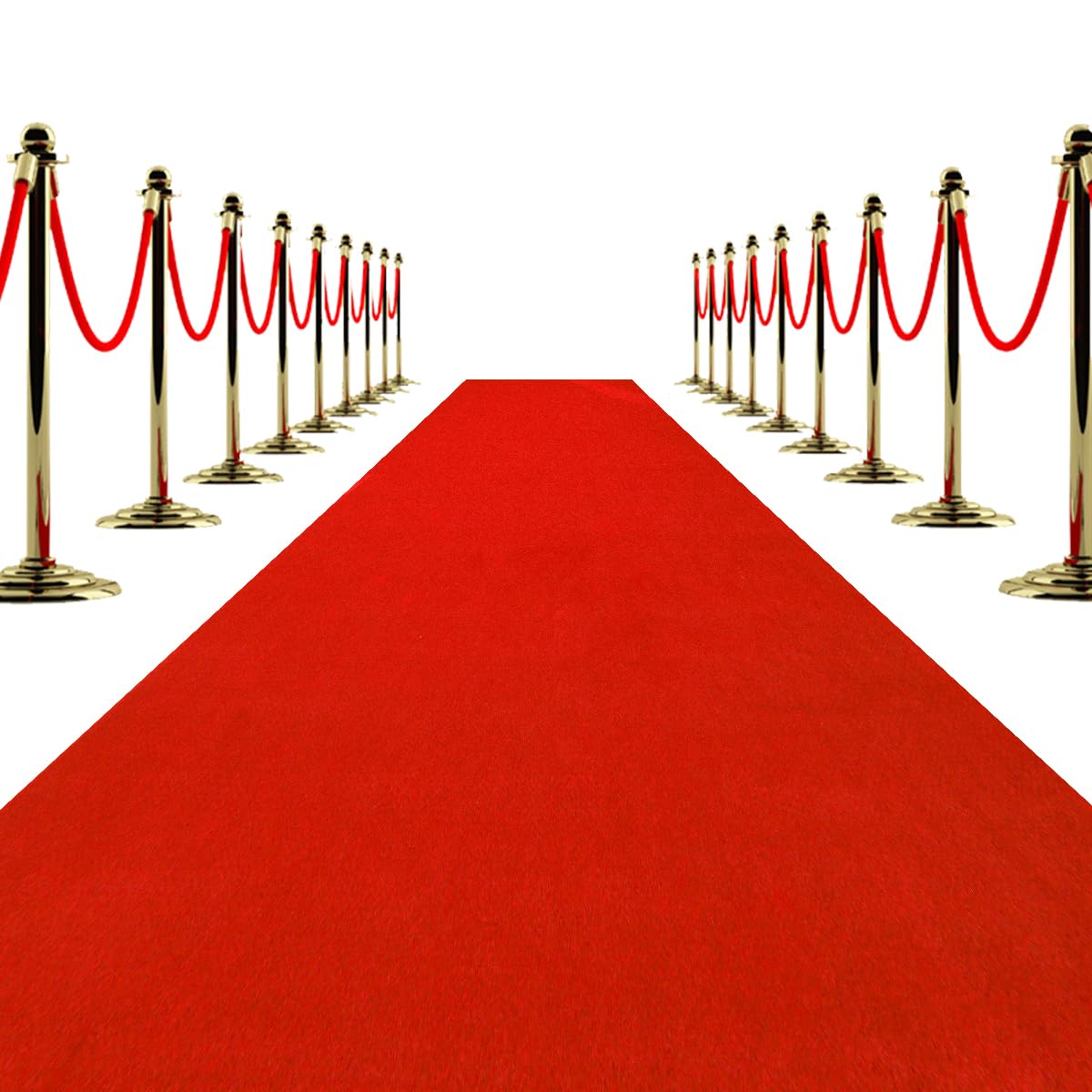 Red Carpet Runner for Partys, 3x15 Feet 450 GSM Extra Thick Non-Slip Waterproof Aisle Rug for Weddings, Events, Banquets, Hollywood Runway & Proposal