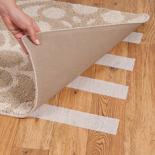 Anti-Slip Rug Gripper Tape, 2.5 Inch x 25 Foot Roll for Indoor Flooring