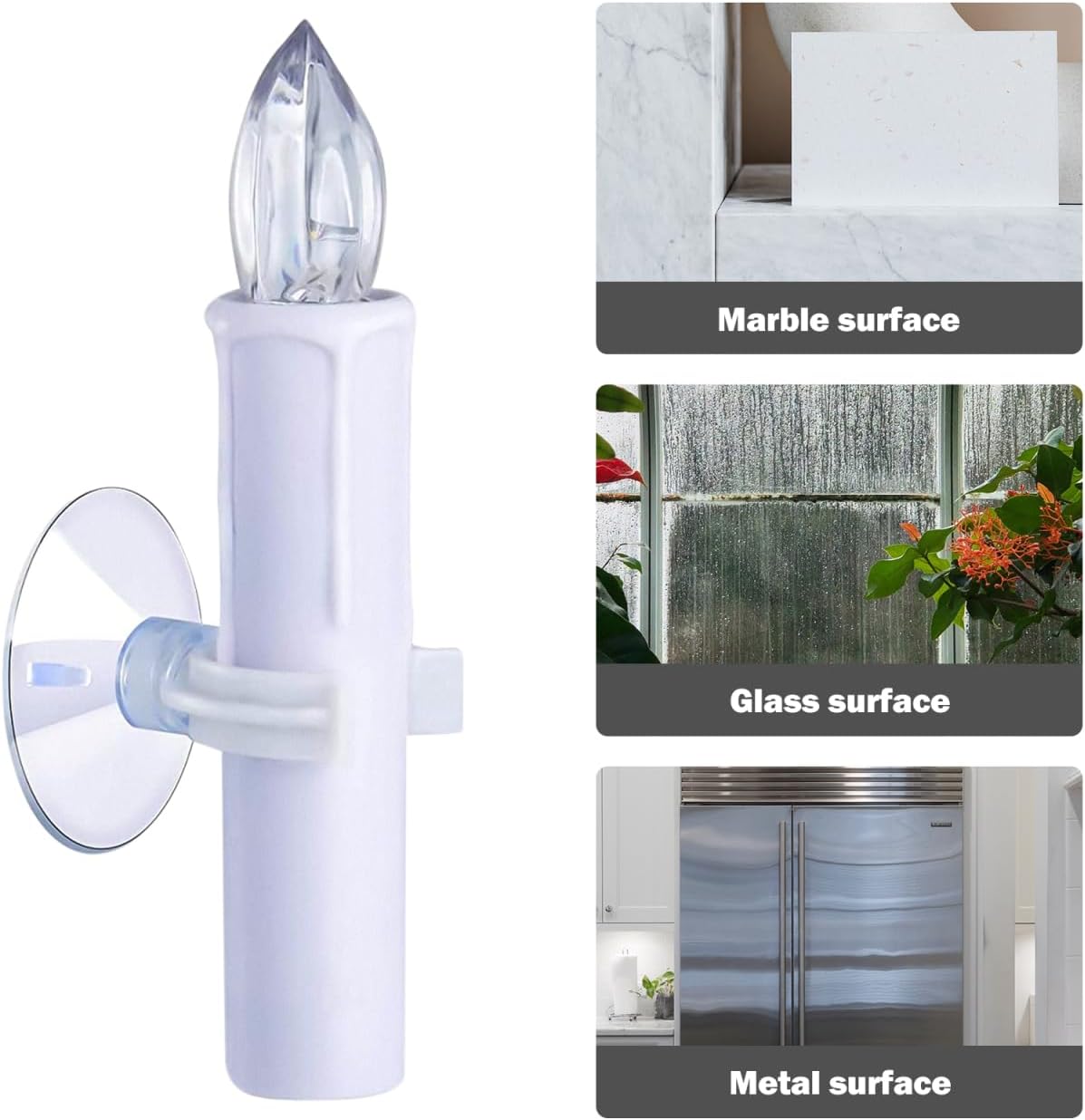 Skiennix Candle Holder Clamps - 6 Pack Suction Cups for Christmas & Valentine's Day | 20mm