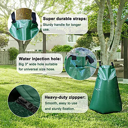 20 Gallon Slow Release Tree Watering Bags - Heavy Duty PVC (12 Pack)