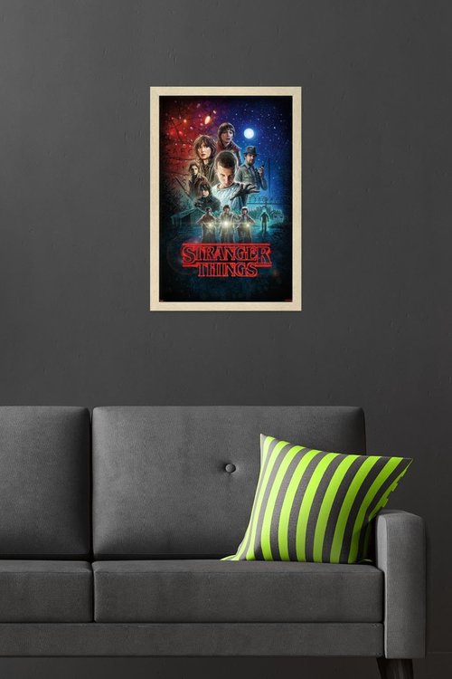 Netflix Stranger Things - One Sheet Wall Poster, 22.4L" x 14.7W", Blonde Framed Version