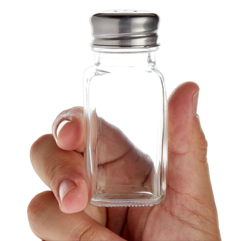 Juvale 24 Pack Glass Salt and Pepper Shakers Bulk Set - Restaurant Salt and Pepper Shakers - Spice Containers for Restaurant (2 Oz, Clear)