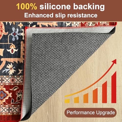6x9 Feet Non-Slip Rug Pad, 1/4 Inch Thick Felt Cushion for Hardwood Floors
