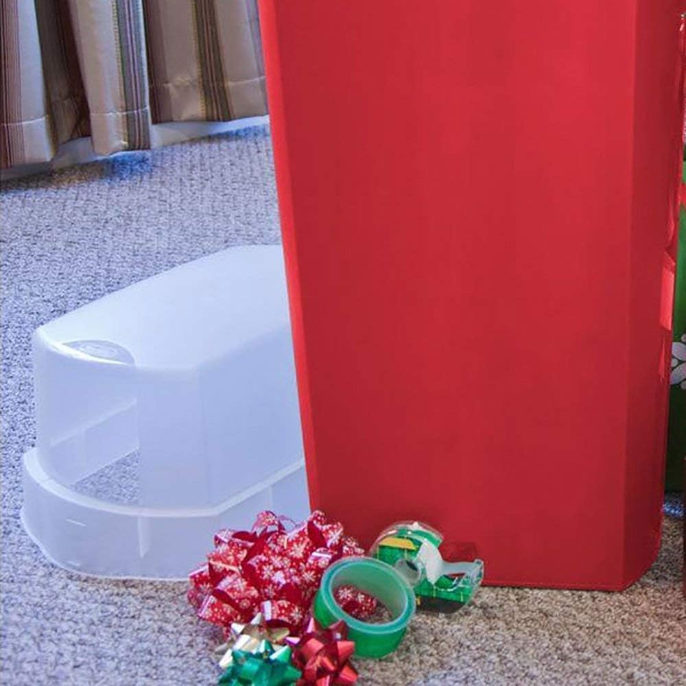 Sterilite 30-Inch Gift Wrapping Paper Storage Box - Durable Holiday Organizer Container