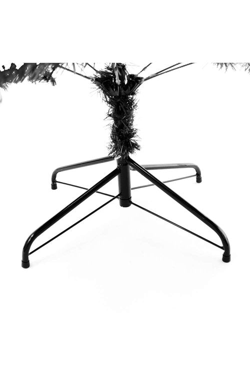 Perfect Holiday 4' Black Canadian Pine Christmas Tree | 291 Tips, Dia 30" | Includes Metal Stand (PVC-4BLK)
