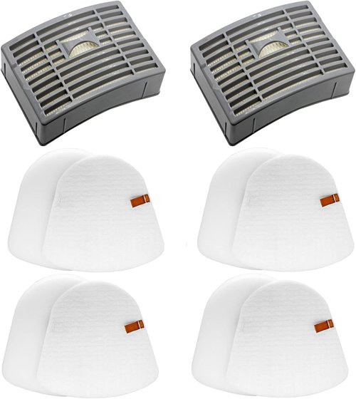 Lemige Vacuum Filters - Replacement Parts for Shark Powered Lift-Away NV580 Series | 2 Post + 4 Foam & Felt Filters
