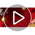 48-Inch Faux Fur Christmas Tree Skirt - Red Holiday Decoration for 6-9ft Trees