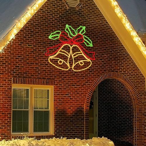 33-inch LED Christmas Bell Wall Decoration with 11 Lighting Modes