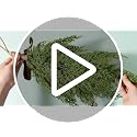 Shihanee 4-Pack Christmas Cedar Swags Teardrop with Velvet Bow Khaki