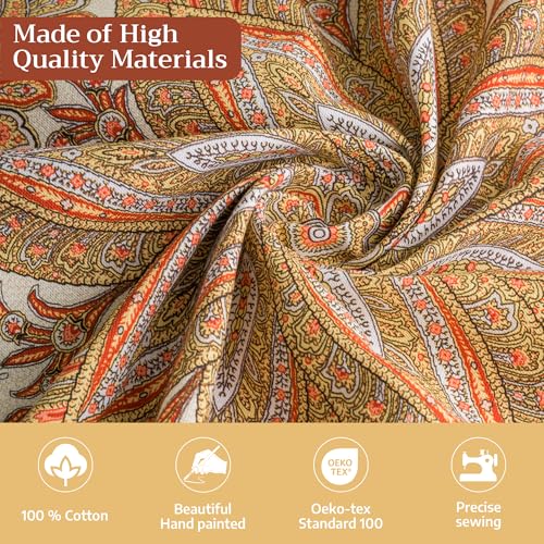 Maison d'Hermine Kashmir Paisley Table Cloth 60x108in Rectangular Cotton