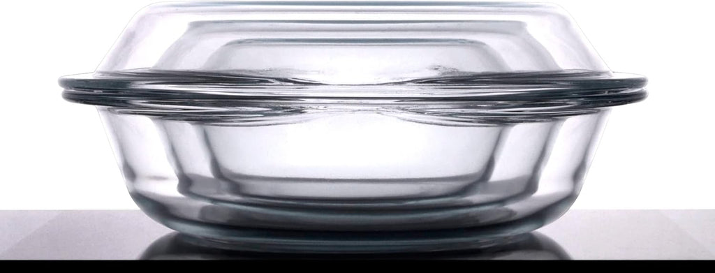 Set of 6 Round Glass Casserole Dishes by [Brand Name] - Nesting Baking Dish Set with Lids | Oven, Freezer & Dishwasher Safe - 0.5QT, 1QT, 1.8QT