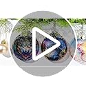Jocidea Butterfly Stained Glass Christmas Ornament - Holiday Tree Decor