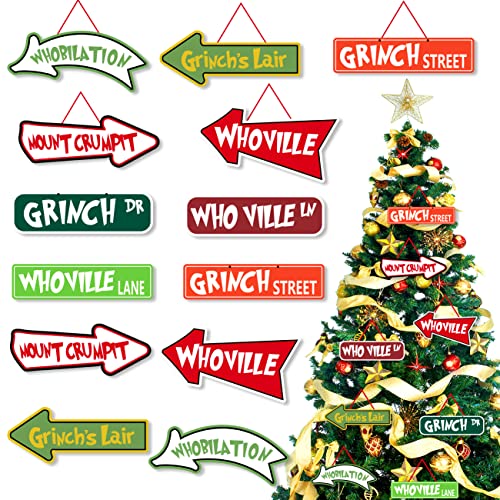 Green Christmas Tree Ornaments 16-Pack Holiday Decor by ssailue