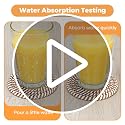Absorbent Cotton Drink Coasters - 8-Piece Boho Set with Holder