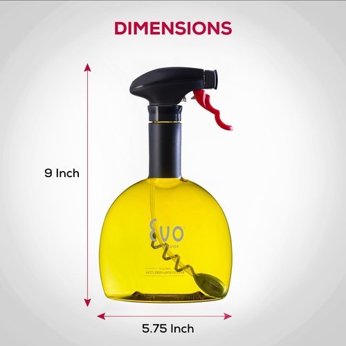 Evo Original Oil Sprayer - Non-Aerosol Olive Oil & Cooking Oil Dispenser | 24-Ounce, Yellow