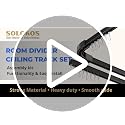 Heavy-Duty Aluminum Ceiling Curtain Track System for Room Dividers