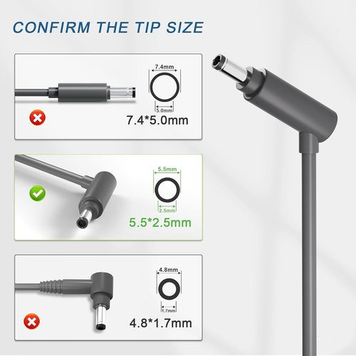 Dyson Cordless Vacuum Cleaner Charger - Compatible with V8, V7, V6 Models - Replacement Power Adapter