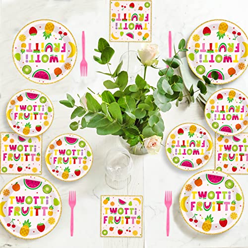 96-Piece Fruit Themed Party Supplies Set for 24 Guests - Birthday Tableware