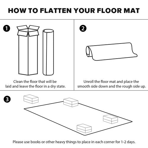 Clear Floor Mat for Home, 4'×6' Large Non-Slip Plastic Rug for Under Kitchen Table, Durable Waterproof Vinyl Area Mat for Baby Spills, Dog Accident, Anti-Scratch Floor Protector for Living Room