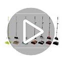 Long Handle Broom and Dustpan Set - Upright Cleaning Combo for Pet Hair