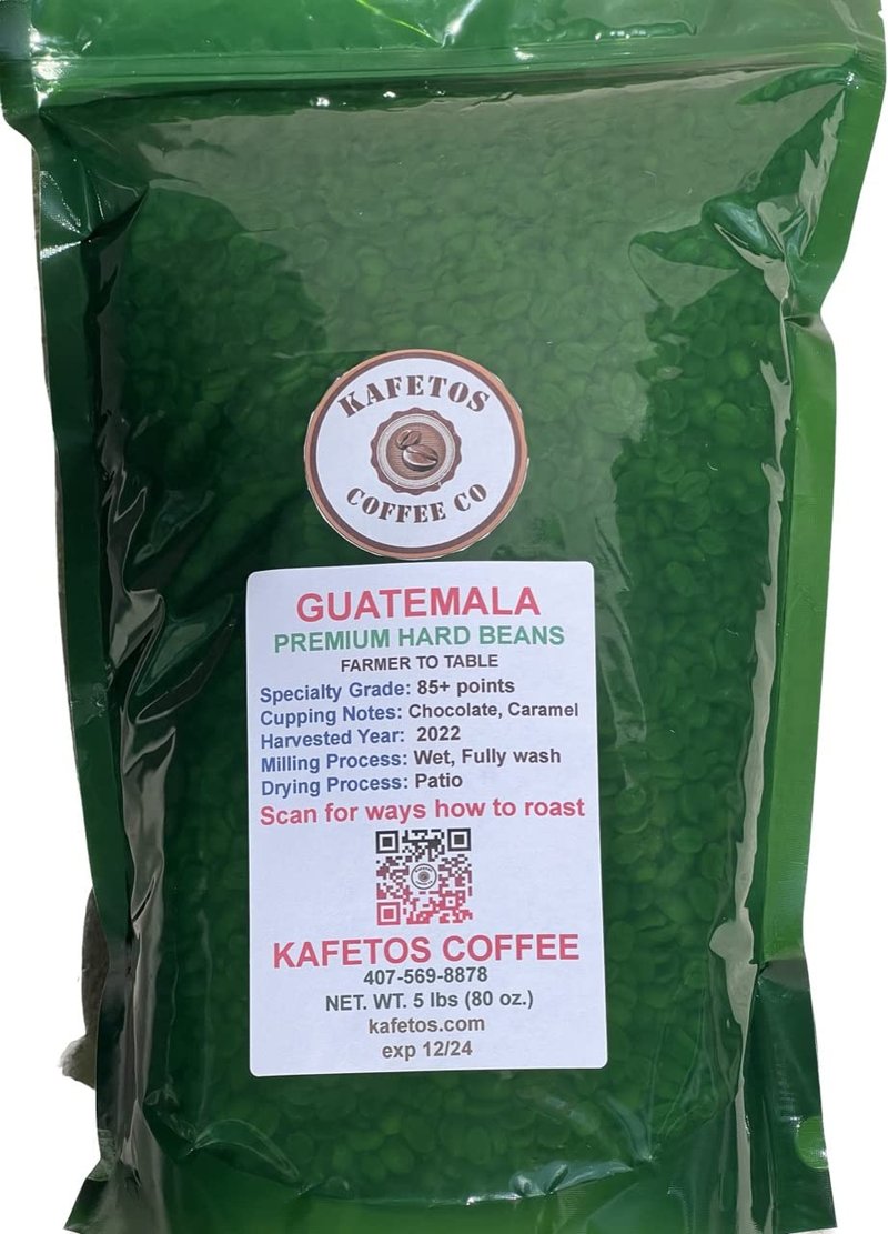 Guatemala Premium Green Unroasted Raw Specialty Coffee Beans Farm Direct Sale, 5 Lbs -Fresh 2025 Crops-