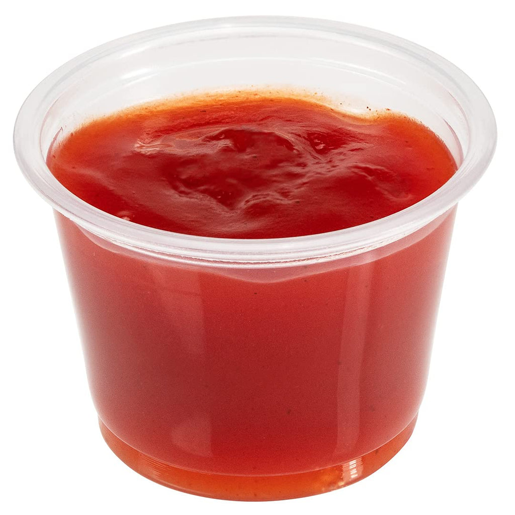 Restaurantware RW Base 1 Ounce Sauce Cups 2000 Microwave-Safe Condiment Cups - Crack-Resistant Disposable Clear Plastic Portion Cups For Samples Sauces Or Toppings Lids Sold Separately