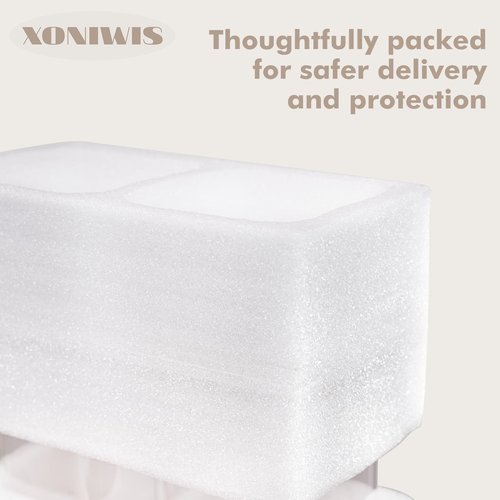 Xoniwis 51oz 3PCS Glass Storage Container with Wood Lid for Kitchen Organization, Food Storage Pantry Jar with Airtight Lids for Cereal, Oat, Pasta, Flour, Rice, Sugar, Tea, Coffee, Cookie, Candy