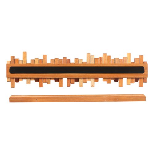 Acsigesn Wooden Coat Rack Wall Mounted Sticks Multi Rack Solid Handmade Natural Cherry Wood Artwork with 7 Flip-Down Unique Modern Hooks for Coats Bag Hat Umbrella